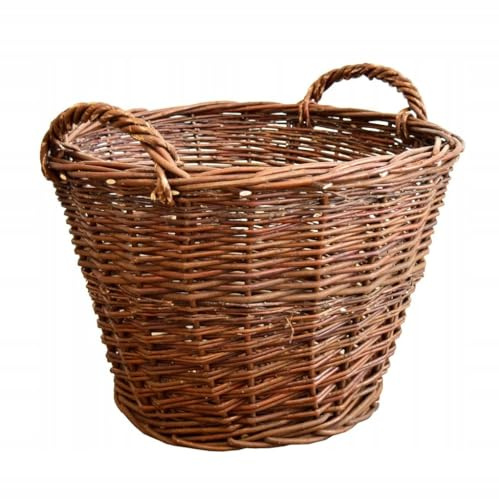 Träkorg, pilkorg, vedkorg, fruktkorg, ved, potatiskorg (⌀ 50 cm)