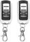 2 Stück Garagentor Fernbedienung, Handsender Kompatibel mit Hörmann HSM 4, HS(M) 2/4, HS 4, HSP 4, HS 2, HS 1, HSE 2, 868 MHz Universal Garagentoröffner mit Klonfunktion Inklusive 2 Schlüsselanhängern