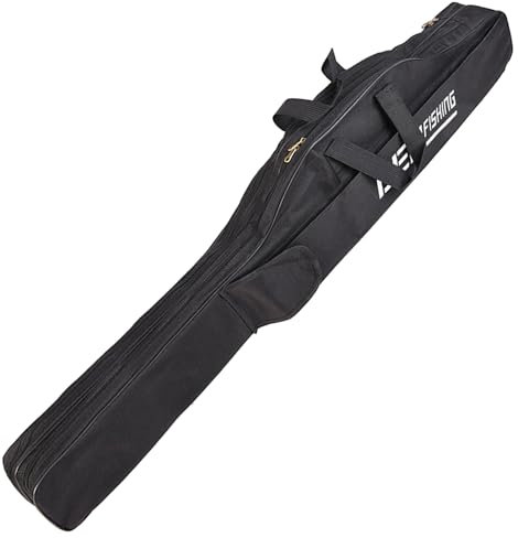 BORDEAG Angeltasche Rutentasche,3 Schicht 150 cm Rod Case,Angelrutentasche,Fishing Rutentasche,Portable Folding Angelrute Tasche Für Rutenhalter,Angelgerät,Angelruten