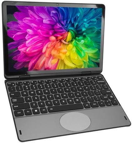 YUEHISY Laptop Touchscreen da 11 Pollici, Computer Portatili Convertibile a 360 Gradi, 16 GB DDR4 256G M.2 SSD, Wifi a Doppia Banda, Sblocco di Impronte Digitali, 3,40 GHz (Spina europea)