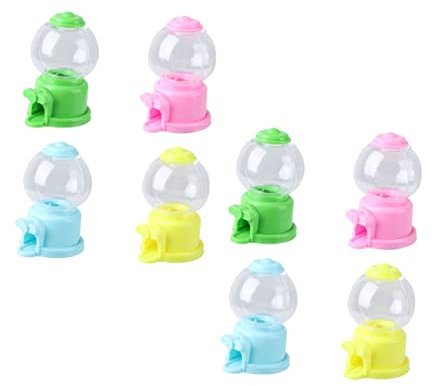 DIKACA 8 Pezzi Macchina Per Zucchero Rotante Giocattolo Elettronico Giochi Di Caramelle Di Gomma Giocattoli Educativi Creativi Gadget Per Piccole Macchine Per Afferrare Colore Casuale