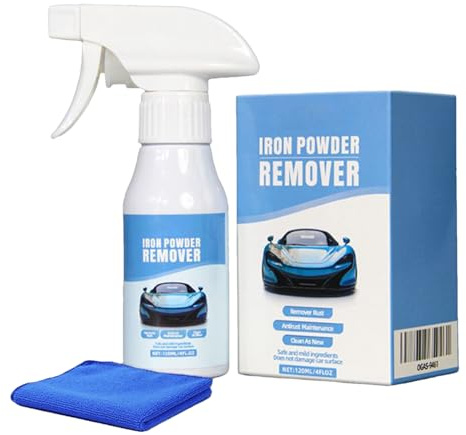 Eliminador de óxido, inhibidor de pulverización Resistente, 120 ml, removedor de óxido de Polvo de Hierro para Coche, para Tornillos, vehículos, Camiones, Motocicletas, caravanas, Barcos, Bicicletas