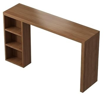 Bartabeller Barbord i furu med förvaring flera lager, vardagsrumsavdelare, högt pubbord Bar Bordets Högbord(180 * 40 * 105CM)