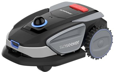 Sunseeker S4 Robot Tagliaerba Senza Filo Perimetrale, 1000 m², LiDAR 360°, Vision AI, Mappatura Automatica, Gestione Multi-Zona, Evitamento degli Ostacoli, Pendenze 42%, Controllo tramite App
