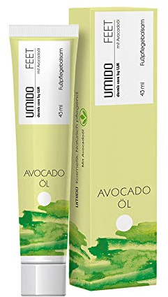 4 Stück Set Aktion UMIDO Fußbalsam Set 45 ml Avocadoöl | Fußcreme | Fußlotion | Pflegecreme | Fußpflegecreme