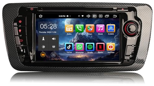 Erisin 8-Core Android 10 Dab+ Radio Estéreo de Automóvil para Seat Ibiza Pantalla táctil Soporte Android Auto DSP Bluetooth A2DP 4G WiFi DVB-T2 RDS TPMS OBD2 7 Pulgadas 4GB RAM+64GB ROM