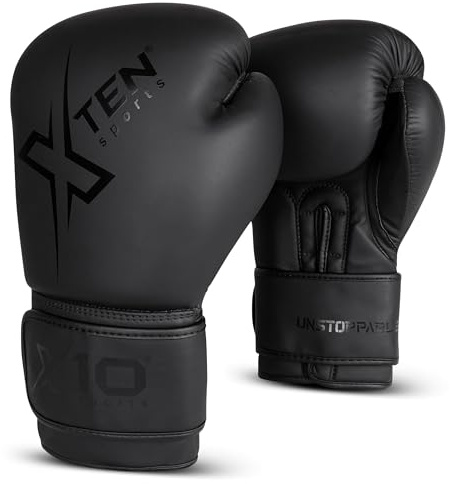 XTEN SPORTS Boxningshandskar, Pro Training Sparring, Lamina Hide läder, premiumkvalitet, flerskiktad, män kvinnor vuxen, tung boxningssäck, fokus vantar dynor träning, ventilerad handflata, 8 10 12 14 16 oz