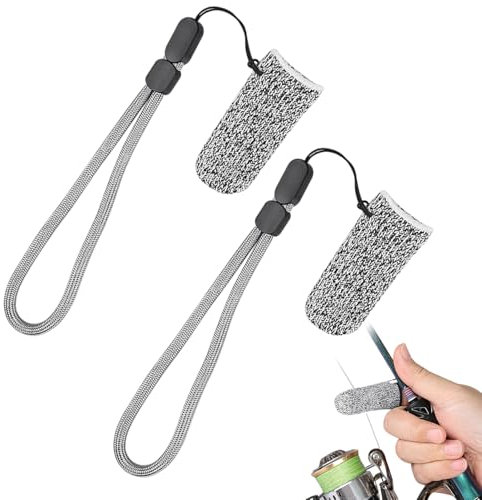 Fingerhandschuhe – 2 Stück Anti-Schnitt-Fingerhandschuhe, Einzelfingerschutz, 2 x verschleißfeste Anti-Schnitt-Kontroll-Angelhandschuhe, atmungsaktiv, schnittfeste Fingerspitzen-Ärmel für