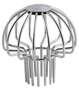 Stainless Steel Gutter Guard, Downpipe Filters Pipe Protector Cover, Mesh Leaf Strainer Blocking Mud Debris (50mm)