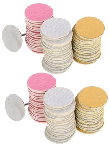 HOMOCONO 120pcs Sanding Paper Discs for Nail Drill and Foot Sander with Quick Changing Design, Comprehensive Grit Variety, Bearing Included, for Home Pedicure and Hard Skin Removal