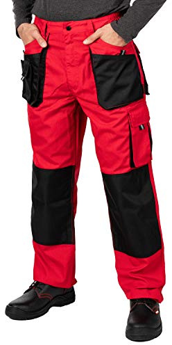 MAZALAT work wear Pantalones de Trabajo para Hombre, Pantalon de Seguridad, Pantalones de Proteccion, Ropa Hombre, Bolsillos Multiusos, S - 3XL, con Rodilleras Trabajo. Resistente