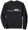 Herzschlag Modelleisenbahn Lokomotive Lok Modell Eisenbahn Sweatshirt