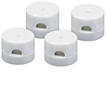 HALOTEC | Pack 4 Soporte de cable Presacable| Color Blanco | Prensacables fijación Para Pared o Techo | Fijación y Seguridad |Decoracion para cables eléctricos de lamparas