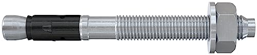 fischer Bolzenanker FAZ II Plus 12/30 gvz, Schwerlastanker mit hoher Tragfähigkeit, Ankerbolzen für Befestigungen schwerer Lasten und Stahlkonstruktionen, Seismik- & ETA-Zulassung