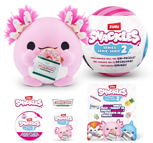 Snackles Serie 2 13 cm ZURU Kuschelig-weiches, beruhigendes, 13 cm großes Plüschspielzeug mit lizenziertem Snackmarken-Accessoire