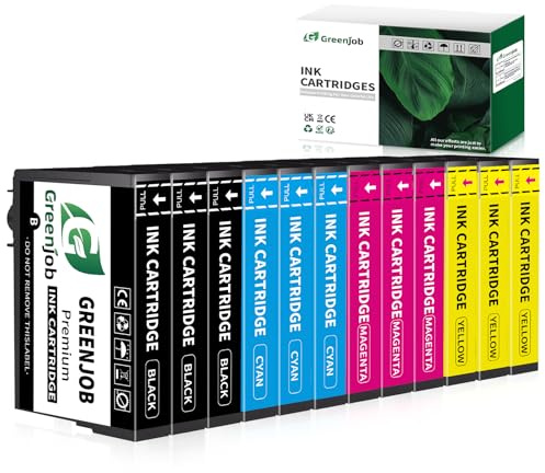 Greenjob Compatible 604XL Replacement for Epson 604 Ink Cartridge, 12-Pack