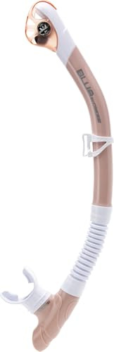 Cressi Scilla Snorkel Rose Gold - Tubo Snorkel Dry Unisex per Immersione Apnea e Snorkeling, Rosa Oro, Taglia Unica