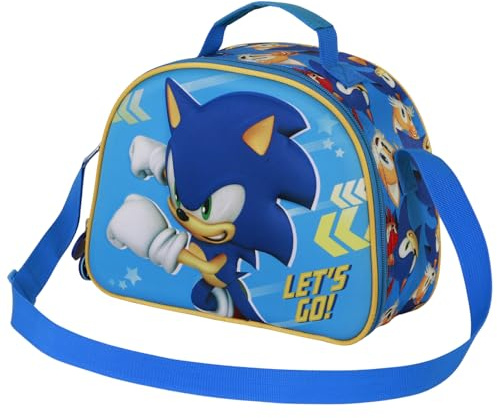 Sonic The Hedgehog - SEGA, 3D unisex barnväska, sonisk blå, en storlek
