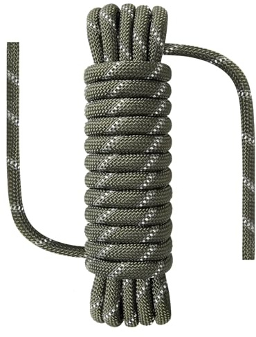 NorthPada Boat Rope, Nylon, 3/8 in x 16 ft, 15 kN, Reflective Arm Green, Waterproof, Floating, for Boating, Marine, Mooring, Kayak, Canoe, Paddleboard