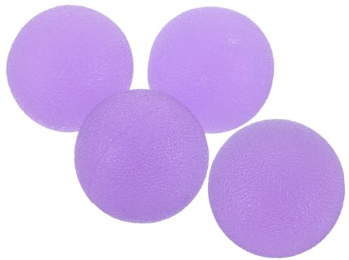 Alipis 4 Piezas Bolas de Ejercicio para Manos Unidades Fortalecedor de Agarre y Dedos Pelotas Antiestrés con Textura de Gelatina para Aliviar Tensión y Mejorar Flexibilidad Adultos