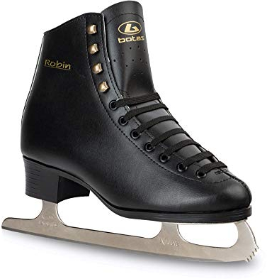 Botas Modello Robin Made in Europe Repubblica Ceca Figure Pattini da ghiaccio per uomo ragazzo colore Nero Uomo Unisex Adulto Bambino Adult 5.5