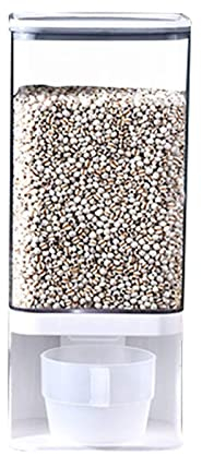 TAOMENG Müslispender - Reisspender Cerealienspender, 1/2 Fächer Lebensmittelspender Transparentes Aufbewahrungsbehälter Müsli Cornflakes Reisaufbewahrungseimer Süßigkeiten Vorratsbehälter, A: 1000 ml