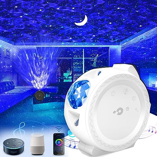 Togaga StarProjector, 3-in-1 Galaxy-Projektor, Smart Home kompatibel mit Alexa Google Assistant, Galaxy LED-Sternprojektorlampe, Nachtlicht für Kinder, Party, Baby, Schlafzimmer, Heimkino