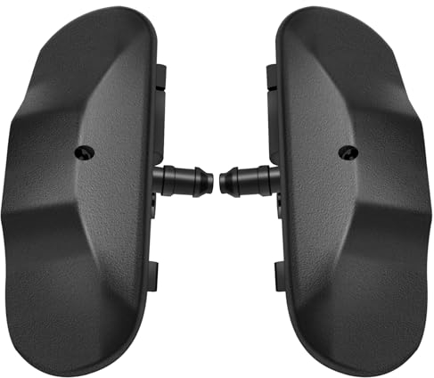 XUKEY Ugello Lavavetri 5M0955985C 2 Pezzi Ugelli Lavavetri per Auto, Ugello di Spruzzo per Parabrezza Anteriore Riscaldato, Ugelli di Spruzzo per Tergicristalli per SEAT VW Golf 5 6 7 Passat Touran 5T