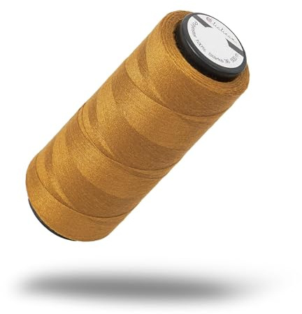 Lialina Jeans oro - Filo per jeans per macchina da cucire - 500 m - Oeko-Tex - Cuciture come nell'originale - Jeans set extra forte n. 36 - Filo di jeans per macchina da cucire