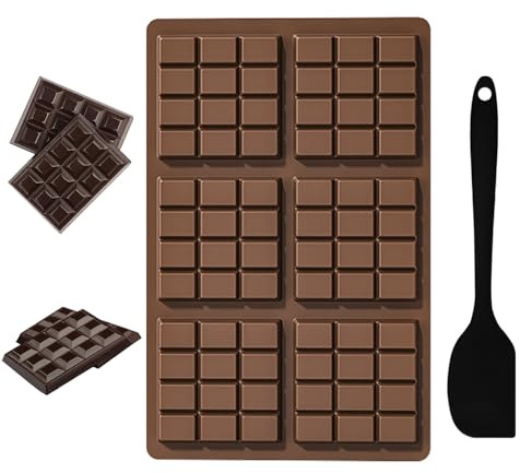 LEEWYOU Dubai chokladform, silikon, 3 x 4 x 3 cm, rektangulär prisma, brun