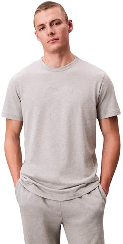 Calvin Klein Camiseta de Manga Corta Hombre Crew Neck con Cuello Redondo