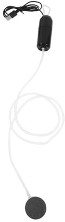 BESPORTBLE Leiser Belüfter Spender Luft tragbare Blasen-Sauerstoffpumpe Diffusor bar Aquariumbelüfter Kompressor Aquarium Pumpe USB-Sauerstoffpumpe Oxygenierungspumpe Abs Black