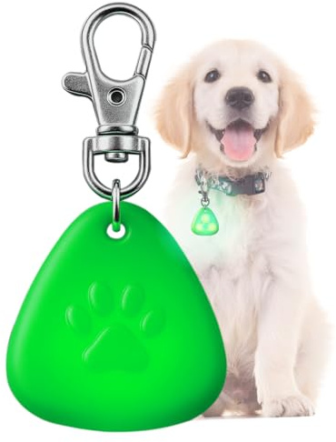 QUELIEN Lampe LED pour collier de chien, lampe de sécurité à clipser pour promenade nocturne, haute visibilité, accessoire pour le camping et la randonnée, léger pour tous les animaux de compagnie