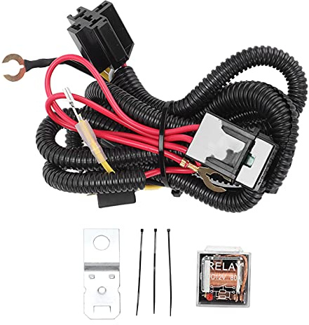 Keenso Set di relè di Cablaggio Tono, Kit di relè di Cablaggio a Corno 12v Set per il Tono Tono della Griglia del Camion per Auto