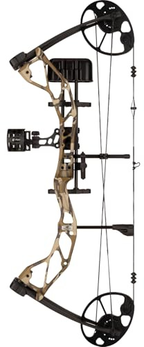 DIAMOND ARCHERY Youth Radian Compound Bow | Lightweight Adjustable Easy-to-Handle Fully Accessorized Right/Left Hand Archery Gear w/Caged Aluminum Riser & Quad Limbs