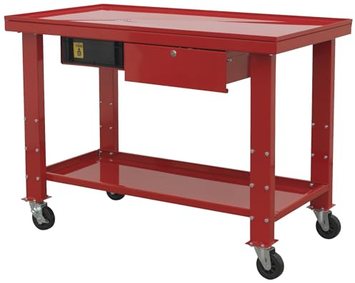 Sealey AP1200MW Mobile Workbench Engine Repair, Red