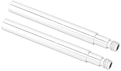 Keenso 2Pcs Bike Valve Extender，60mm Bicycle Presta Valve Extender Inner Tyre Valves Extension(silver) Riding