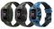 MoKo 3-Pack Strap Compatible with Garmin Vivofit jr. 3 Fitness Tracker for Kids, Soft Silicone Adjustable Replacement Band Wristband Bracelet, Camouflage Blue, Gray & Green