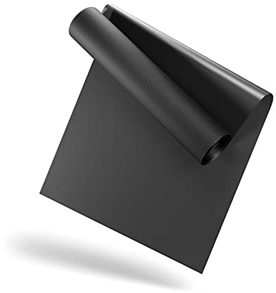 LILENO SPORTS Tapis de protection du sol [60 x 120 cm] Noir – Tapis de course de 1 mm d'épaisseur – Tapis de fitness pour vélos elliptiques, entraîneurs à rouleaux et autres appareils de fitness