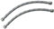 AERZETIX - Set di 2 tubi di alimentazione sanitaria 300mm 3/8'' maschio/femmina - raccordi flessibili per rubinetti/bagno/cucina - flessibile di collegamento - C51086