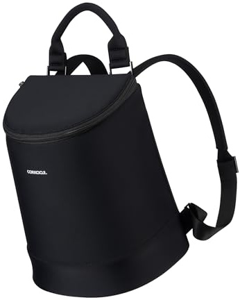 Corkcicle EOLA - Mochila térmica suave, negra, impermeable y a prueba de fugas, perfecta para bolsas de vino, cerveza y hielo, enfriador de camping, enfriador de senderismo, enfriador de playa