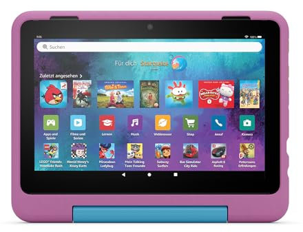 Das neue Kindgerechte Hülle von Amazon für das Fire HD 8-Tablet (nur für Tablets der 12. Generation geeignet), Löwen-Design