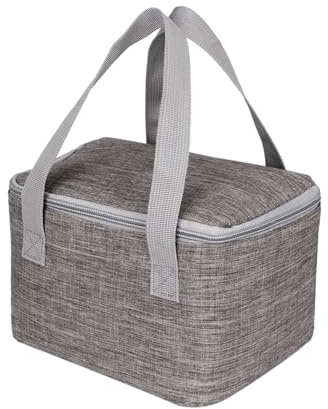 Nanxson Kühltasche Klein, 4L Mini Lunchtasche mit Isolierter Aluminiumfolie, Thermotasche Lunch Bag für Männer, Frauen, Kinder, Schule, Büro, Picknick (4L,Grau)