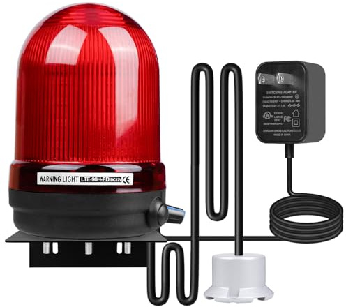 Sump Pump Alarm, High Water Leak Detection, 10FT Probe Cable