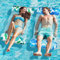 Alintor Colchoneta Piscina 2PCS, XL Hinchables para Piscina, 4 IN 1 Flotadores Piscina, Colchoneta Piscina Adultos, Colchoneta Hinchable Piscina, Hamaca de Agua, para Playa Mar Vacaciones