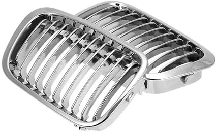 Rejilla Frontal para BMW E46 325Ci 330Ci Serie 3 Coupé 2DR 1999 2000 2001 2002 Parrilla Delantera Cromada Rejilla Radiador