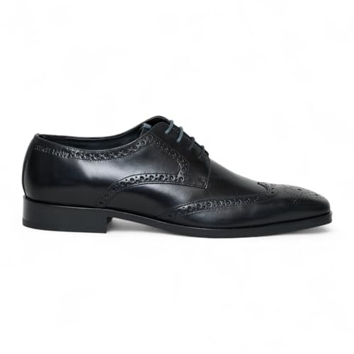 Infinity Leather Chaussures Oxford Derby Brogue en Cuir pour Homme, Modèle Luca de Rogue, Style Antique, Idéales pour Les Mariages et Le Bureau.