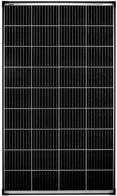 enjoy solar® 150W 12V Monokristallines Solarmodul, PERC 9BB - Solarpanel ideal für Wohnmobil, Balkonanlage, Gartenhäuse, Boot (Schwarzer Rahmen)