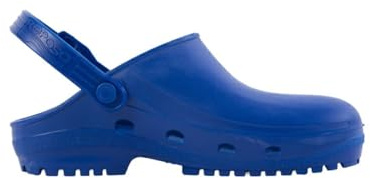 REPOSA Max - Zoccoli Sanitari Donna e Uomo in Gomma con Suola Antiscivolo SRC, Ciabatte Sanitarie Anatomiche con Laccetto Regolabile, Scarpe Sanitarie Sterilizzabili Antishock Traspiranti Leggere