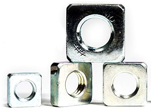 M3 (3mm) Metric Square Thin Nuts Zinc Plated Steel (Pack of 50) A04C/1